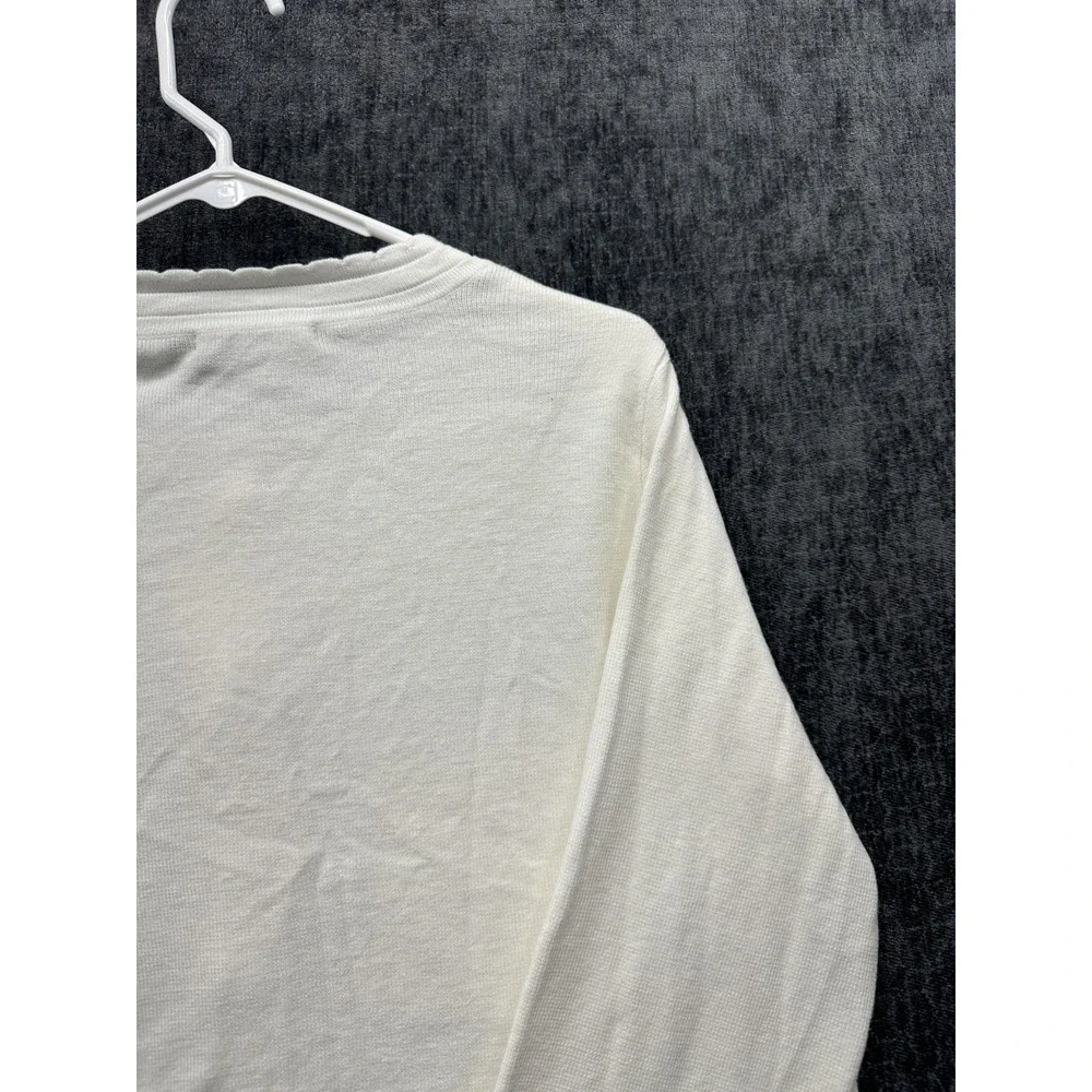 Free Assembly Cardigan Sweater Womens Large White Relaxed Fit Tight‎ Knit Warm